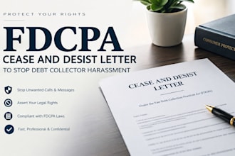 write an fdcpa cease and desist letter to stop debt collector harassment