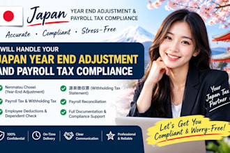 handle japan year end adjustment and payroll tax compliance