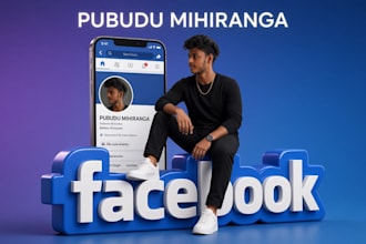 design a custom social media dp with your name