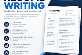 create a professional resume tailored to your career