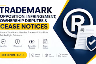 handle trademark opposition infringement ownership disputes and cease notice