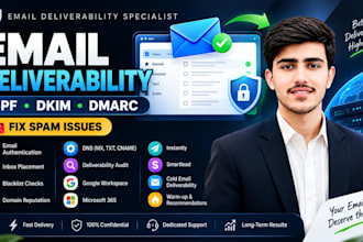 fix email deliverability spf dkim dmarc and spam issues