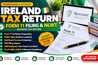 prepare ireland tax return, form 11 filing nlwt revenue tax return
