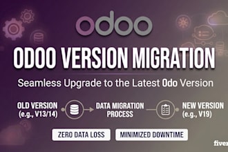 do odoo version upgrade, database migration and custom module porting