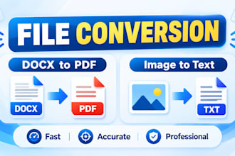 convert files from docx to pdf and img to text