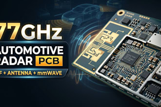 design 77ghz automotive radar pcb, rf antenna and mmwave hardware