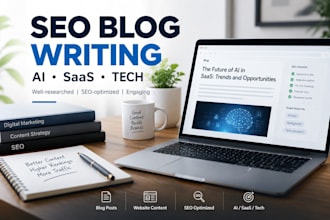 write SEO blog posts for ai saas and tech companies