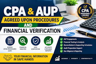 perform CPA agreed upon procedures aup and financial verification
