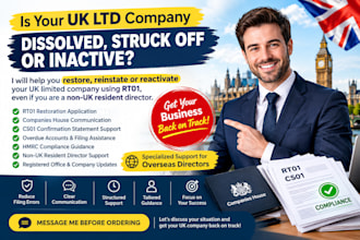 restore and reinstate UK ltd company, activate UK limited company, rt01, cs01