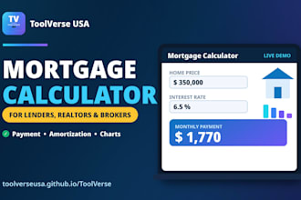build a mortgage or loan calculator for your website