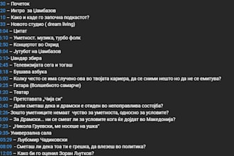 translate english and macedonian and  transcribe audio