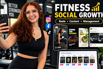 create fitness reels, manage instagram for coaches, trainers nd gyms in 24 hours
