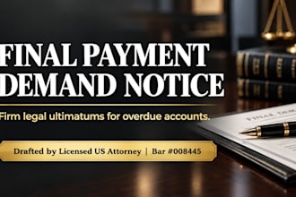 draft a final legal demand letter for overdue payments