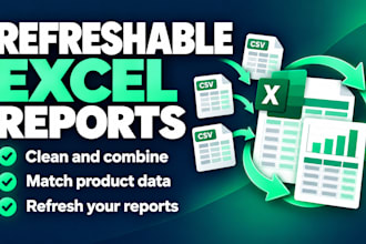 build refreshable excel reports using power query