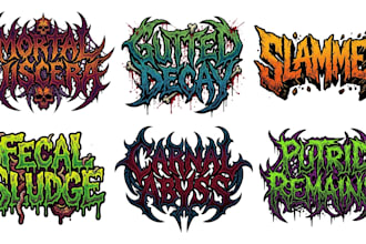 do technical death, progressive death and djent band logo