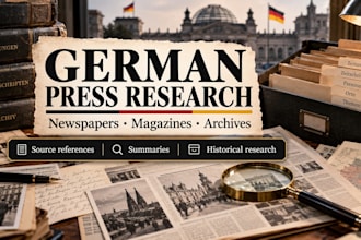 research german newspapers, magazines, and press archives