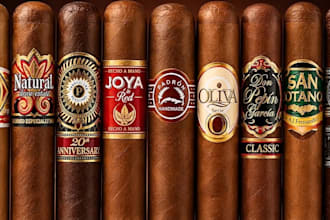 create a unique cigar label, cigar logo, cigar band and cigar box design