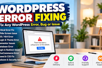 fix wordpress website error