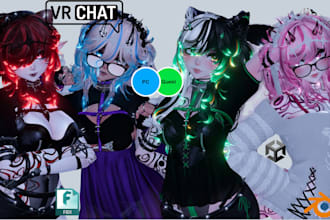do vrchat avatar vr character furry nsfw avatar vrc avatar commission 3d rigging
