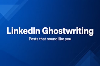 be your linkedin ghostwriter and write posts in your voice