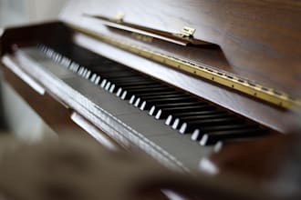 create professional piano music for you