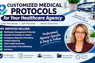 write customized medical protocols for your healthcare agency