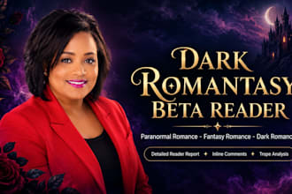 beta read your dark romantasy or paranormal romance novel