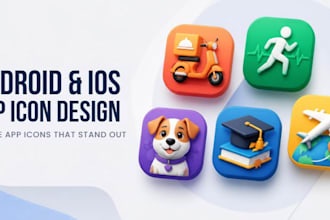 design professional android or IOS app icon
