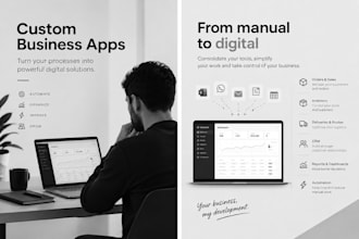 create a custom business management app for your company