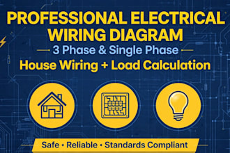 professional 3 phase wiring and house single wiring