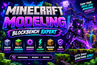 build minecraft blockbench 3d models hytale addons resource packs java bedrock
