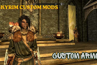 create custom skyrim se mods armor weapons characters port fallout 4 mods