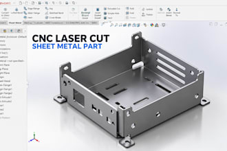 design cnc laser cut sheet metal parts, fabrication cad, manufacturing drawings