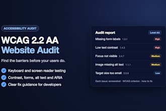 audit your website for wcag accessibility and ada compliance issues