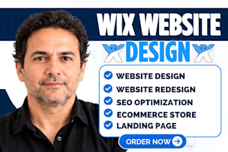 design, redesign wix website, wix website development and wix seo optimization