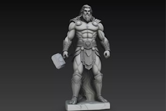 covert 2d photo to 3d model, figurine model, zbrush sculptor,custom 3d model,stl