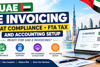 do uae e invoicing, vat compliance, fta tax and accounting setup