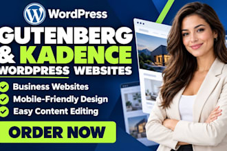 build a fast wordpress website using gutenberg blocks and kadence