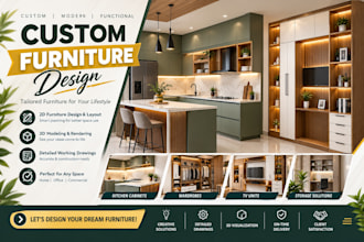 design custom furniture, millwork and detailed shop drawings