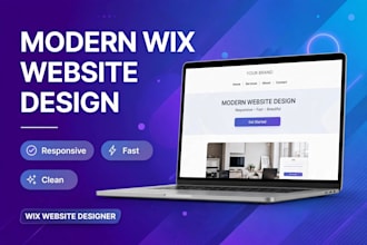 design modern wix website and attractive landing page in canva