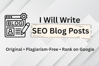 write SEO optimized blogposts for medical niche