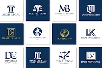do a professional attorney and legal logo for law firm