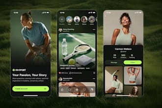 sport app, social networking app, event planning app