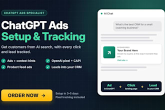 set up chatgpt ads campaigns, product feeds and openai pixel tracking