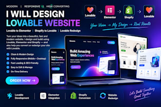 design lovable website lovable to elementor shopify  to lovable lovable redesign