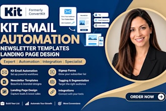 setup kit email automation newsletter templates landing page design