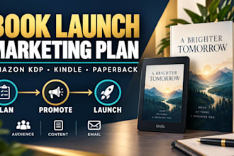 create an amazon KDP book launch and marketing strategy