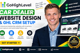 setup gohighlevel car dealer website ghl inventory lead and highlevel sales crm
