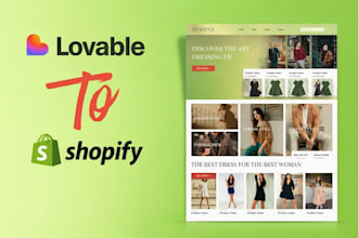 convert your lovable website to shopify