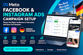 setup german facebook ads campaign marketing instagram fb meta ads manager ads
